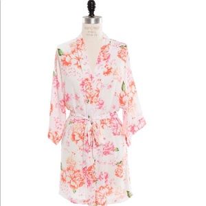Women’s Peonies Kimono Robe